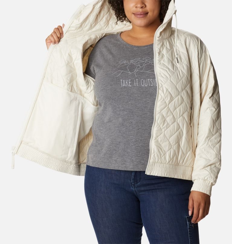 Jachete Izolate Columbia Sweet View Bomber Dama Albi | Plus Size FAQ7MZ91S